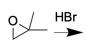 <p>Choose the product of a reaction with epoxide wither</p>