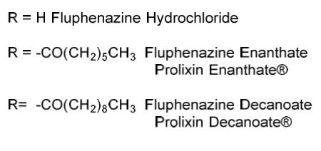 <p>Fluphenazine</p><p>piperazineethanol phenothiazines antipsychotic</p>