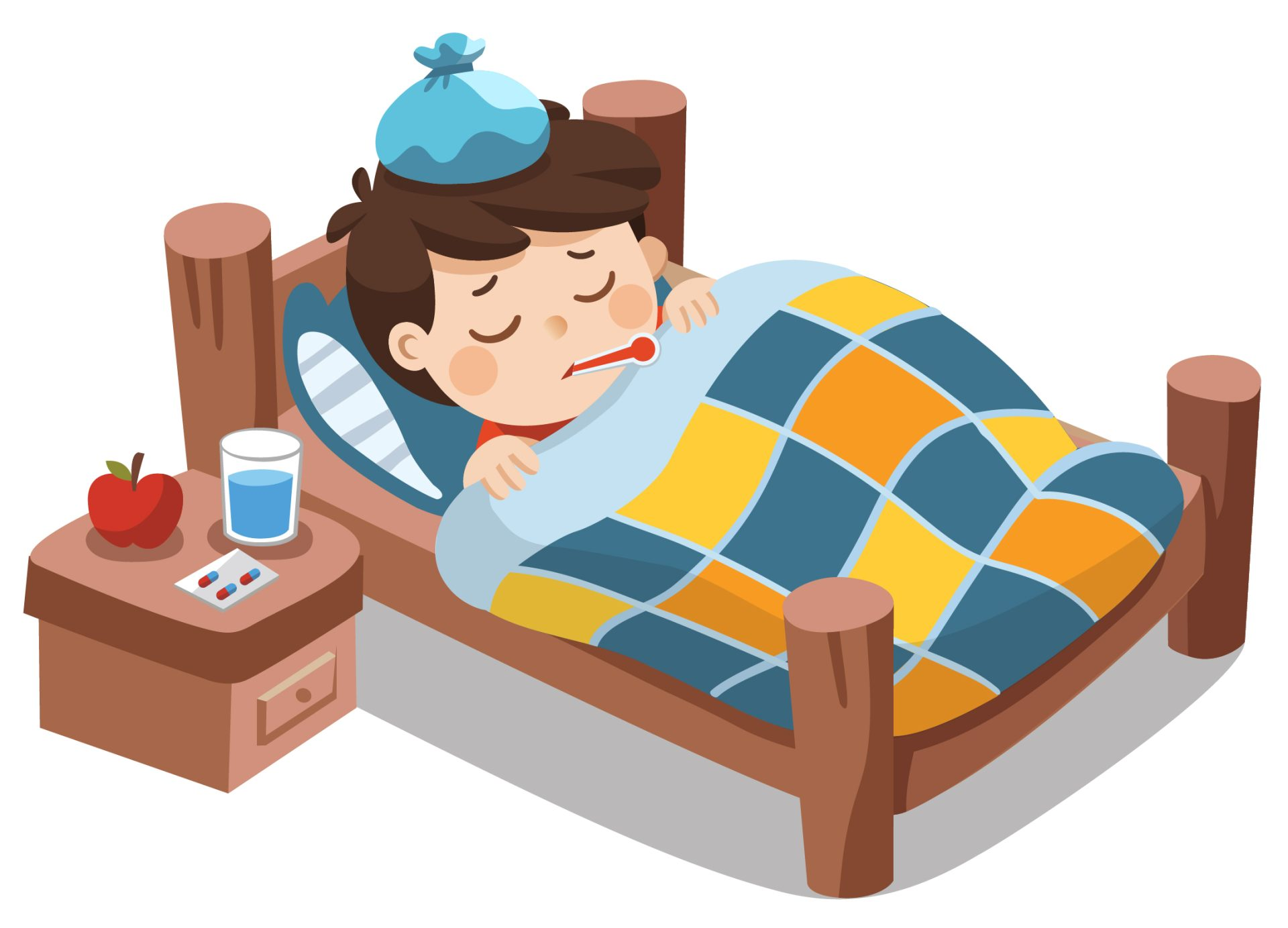 <p>= sick</p>