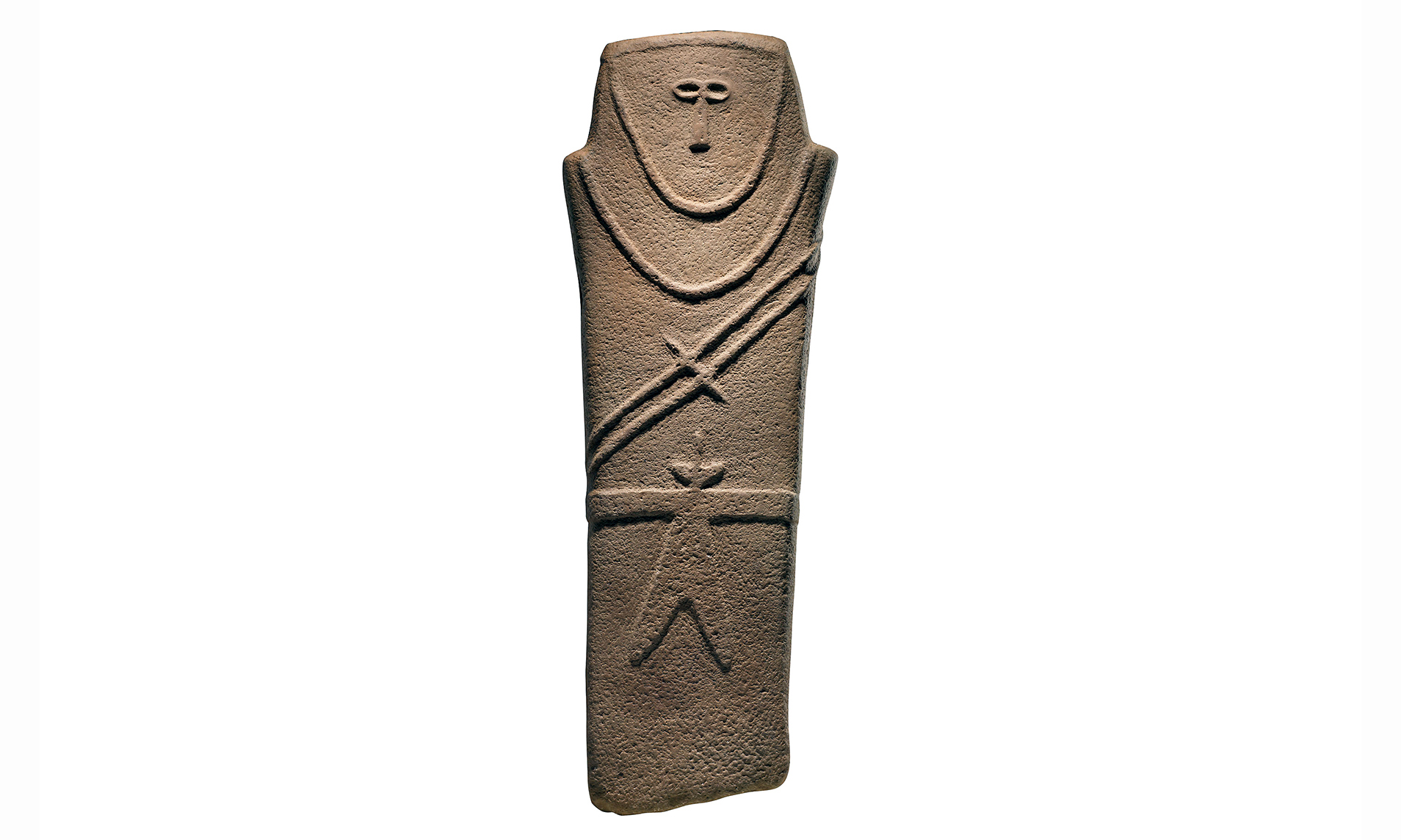 <p>Anthropomorphic Stele - Where is it located?</p>