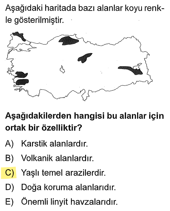 <p>Bu alanların tamamı I. Jeolojik Zaman'da oluşmuş, sertleşmiş ve deprem riskinin nispeten daha düşük olduğu "Masif" (yaşlı) arazilerdir.</p>