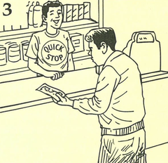 <p>take - take "politely"</p>