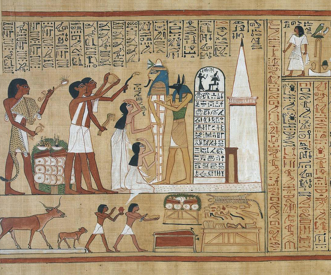 <p><strong><em>Hunefer’s Judgement in the presence of Osiris</em></strong><span><strong>, Book of the Dead of Hunefer, c. (1275 B.C.E)</strong></span></p>