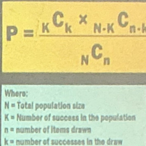 <p>HYPERGEOMETRIC DISTRIBUTION</p>