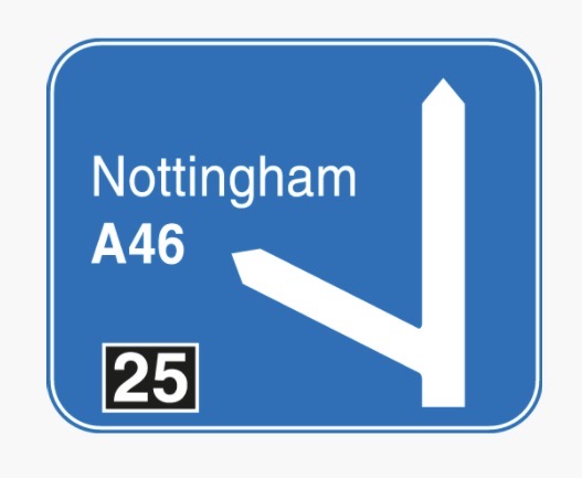 <p>What does the ‘25’ on this sign mean?</p>