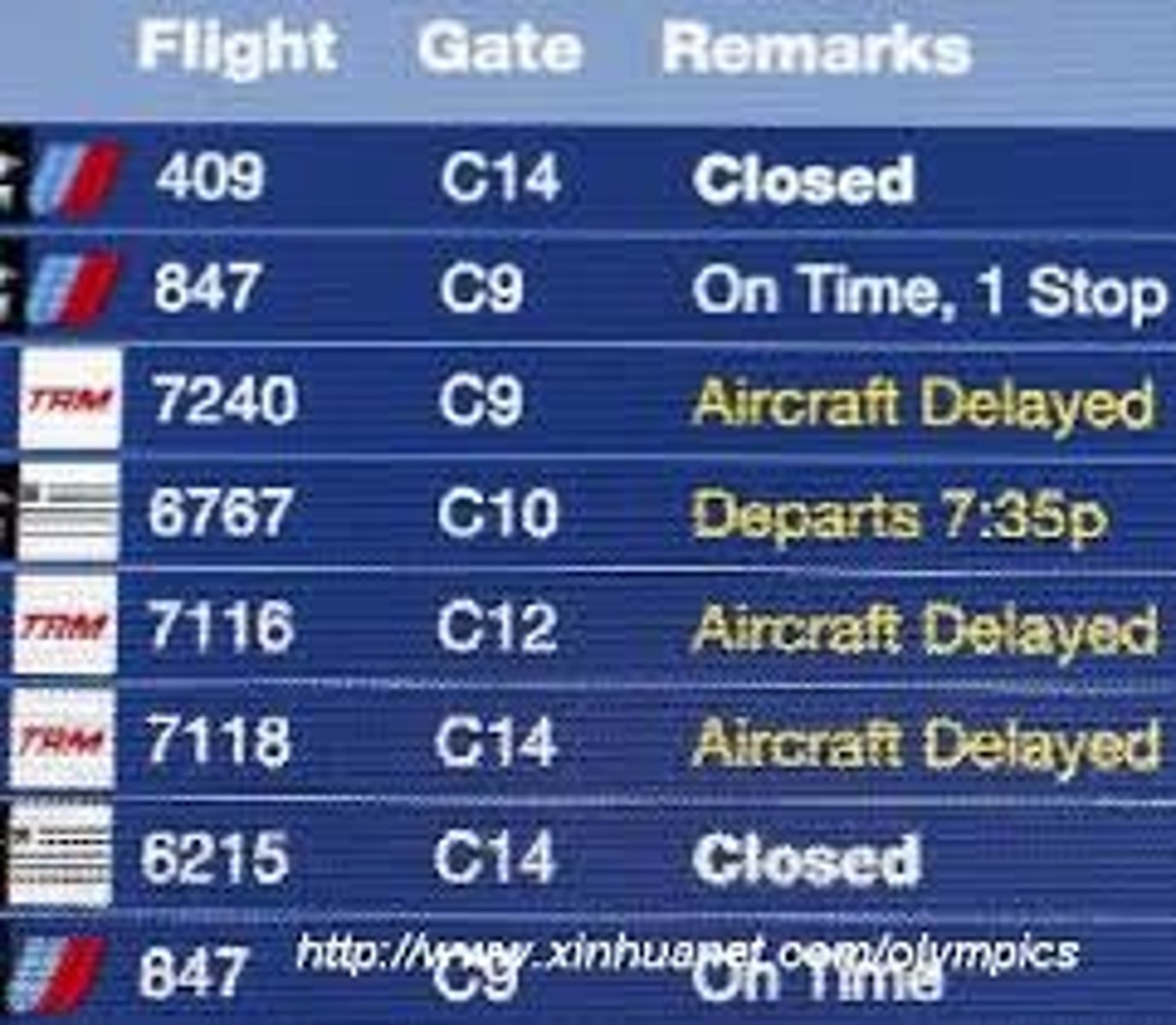<p>regular flight organised by the airlines</p>