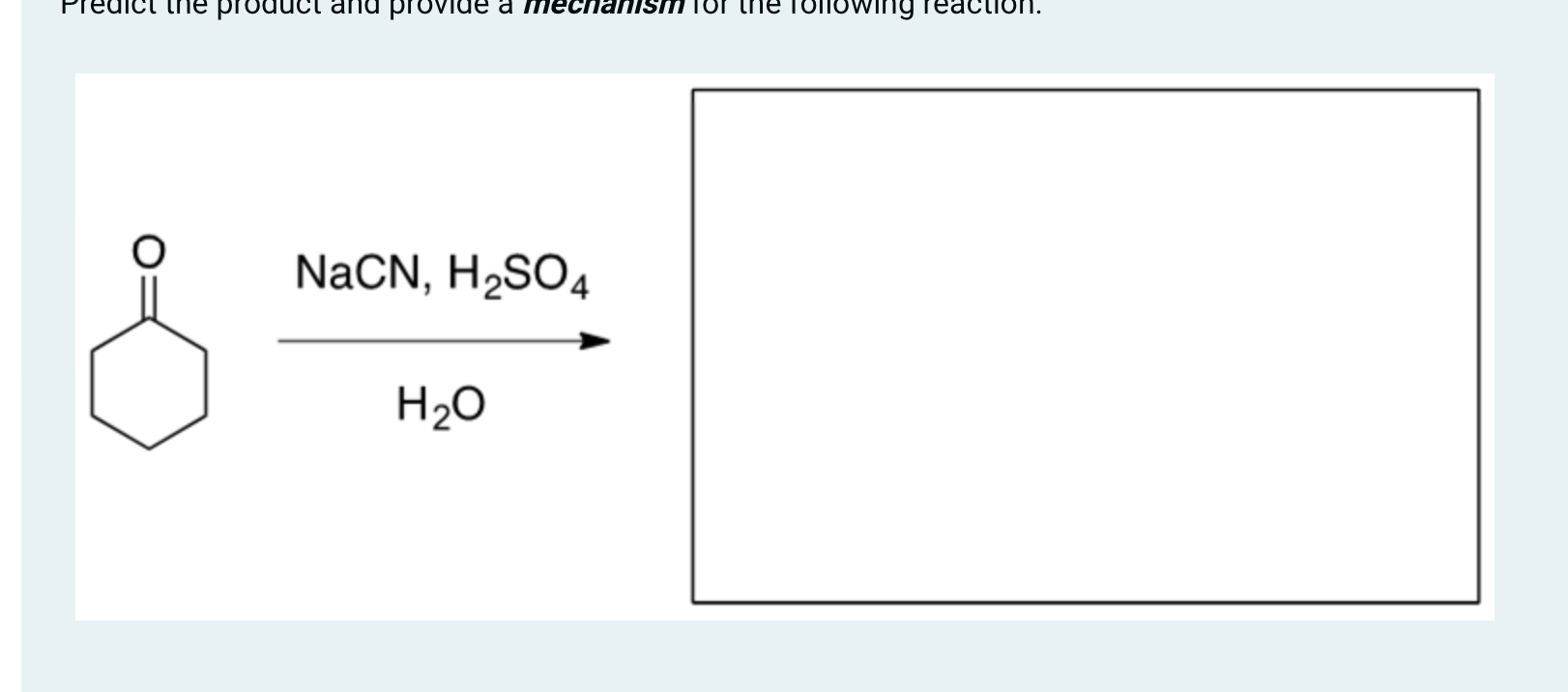 <p>Nucleophilic Acyl Addition  (Cynanohydrin) Ketone → Tertiary Alcohol  Reagants: H3O+, Nacn</p>