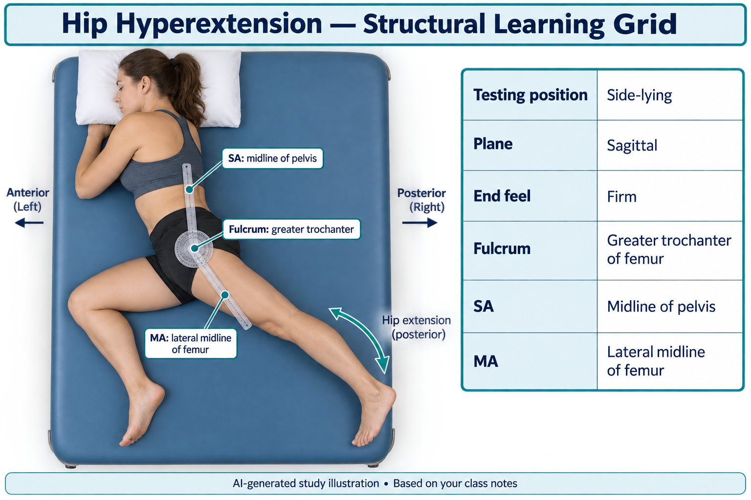 <p>What is the Structural Learning Grid For Hip Hyperextension?</p>