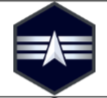 <p>E-4; delta, 3 horizontal stripes</p>