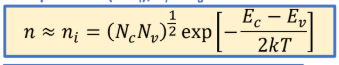 <p>The doped semiconductor behave like intrinsic semiconductor.</p>