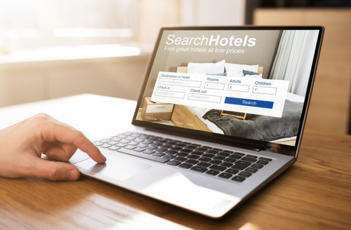 <p>book ( a ticket / a hotel) </p>