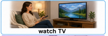 <p>Watch TV</p>