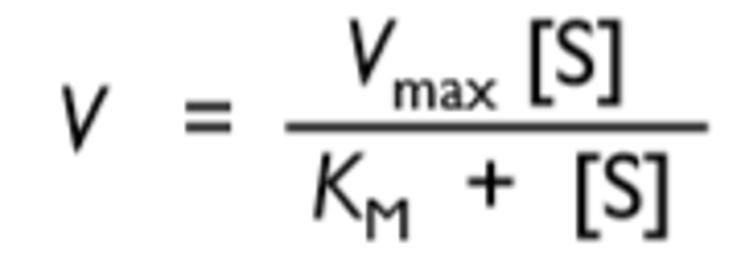 <p>As substrate conc increases, rxn rate increases until Vmax is reached!</p>