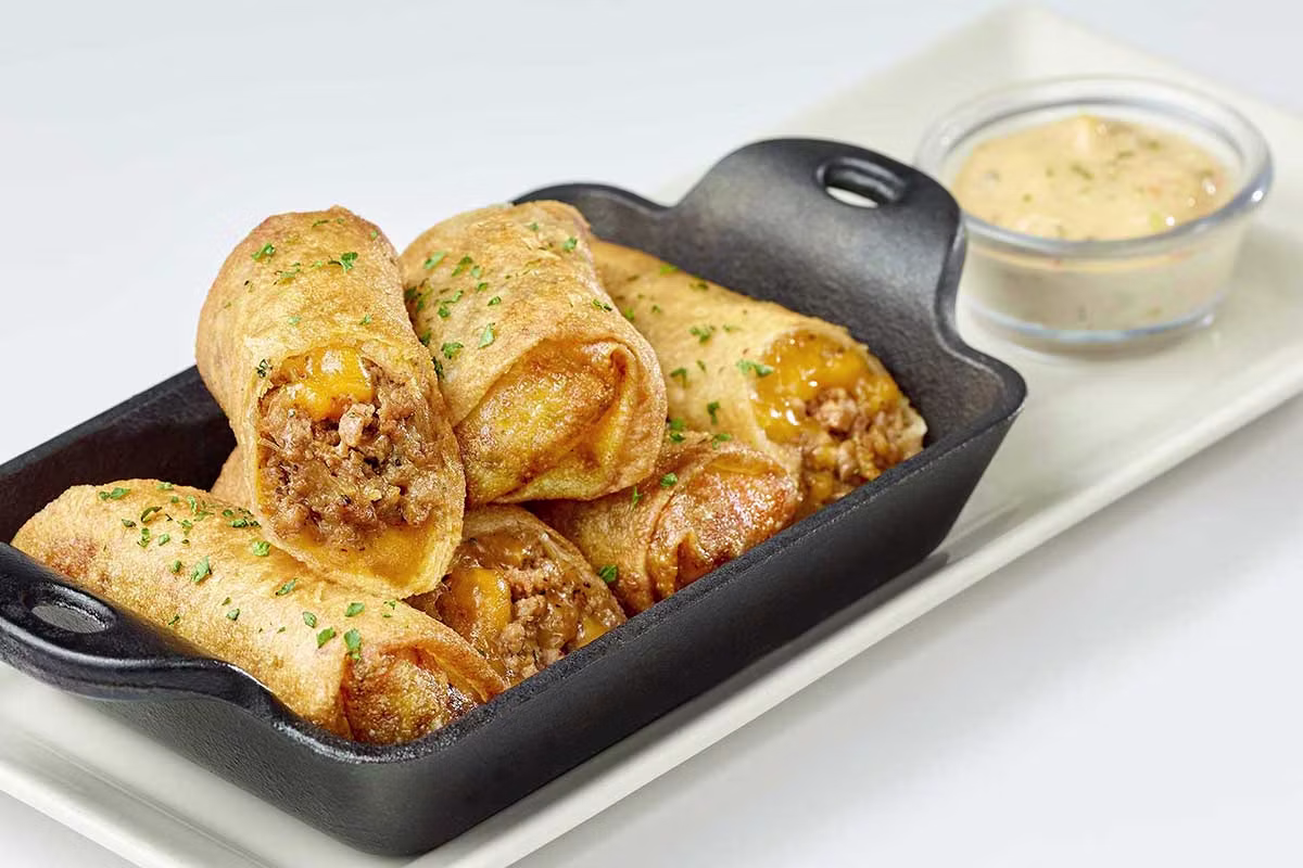 <p>Cheeseburger Spring rolls</p>
