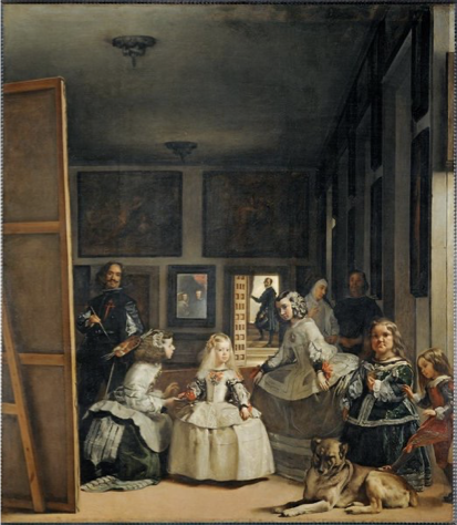 <p>Diego Veazquez, Las Meninas. Oil on canvas. Spanish Baroque</p>