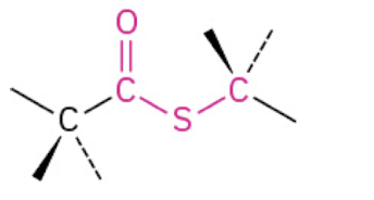 <p>A compound where a sulfur atom is bonded to the carbonyl carbon of a carboxylic acid.(Endung:-thioate)</p>
