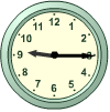 <p>It's 9:15</p>