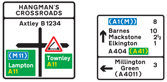 <p>When is this sign shown?</p>