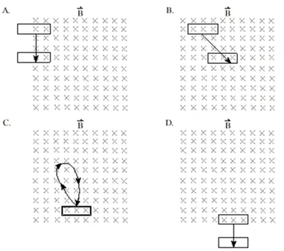 <p><strong>in which of the following situations would an induced emf be produced in a rectangular loop of wire?</strong></p>