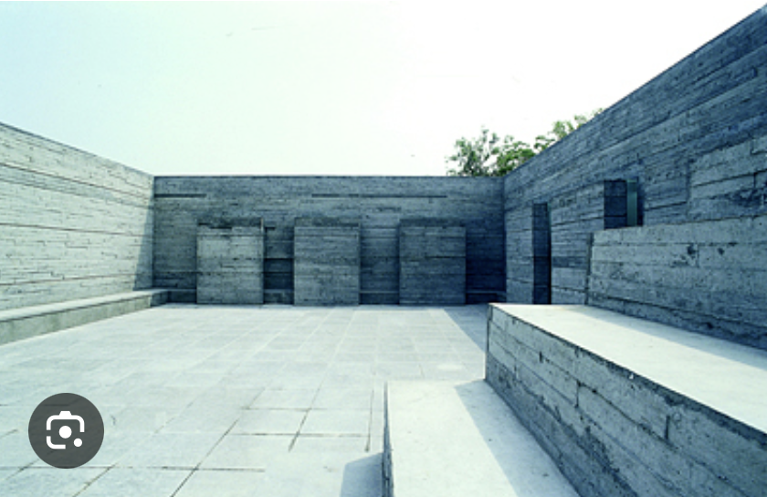 <p>Chengdu, China, Luyeyuan Stone Sculpture Art Museum, 2002, Arch.: Liu Jiakun</p><ol><li><p><span><strong>Contextual Integration and Nature:</strong> The museum is designed to merge with its surroundings, using bamboo forests, water features, and a "garden" layout to create a "hidden" space between nature and architecture.</span></p></li><li><p><span><strong>Innovative Local Construction:</strong> To address local, unskilled construction limitations, Liu used a hybrid technique of combining fair-faced concrete with brick mold walls, enhancing structural, and later modifications, using local materials.</span></p></li><li><p><span><strong>Spiritual Narrative and Spatial Light:</strong> The building's layout emphasizes a contemplative visitor experience, utilizing carefully designed skylights and voids to allow natural light to filter onto the Buddhist sculptures</span></p></li></ol><p></p>