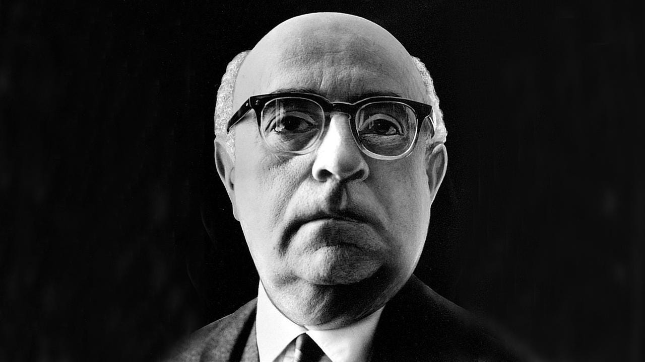 <p>Wie was Adorno?</p>