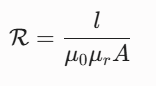 <p>A<br>Explanation: in air gap, relative permeability is 1, so it decreases denominator</p>