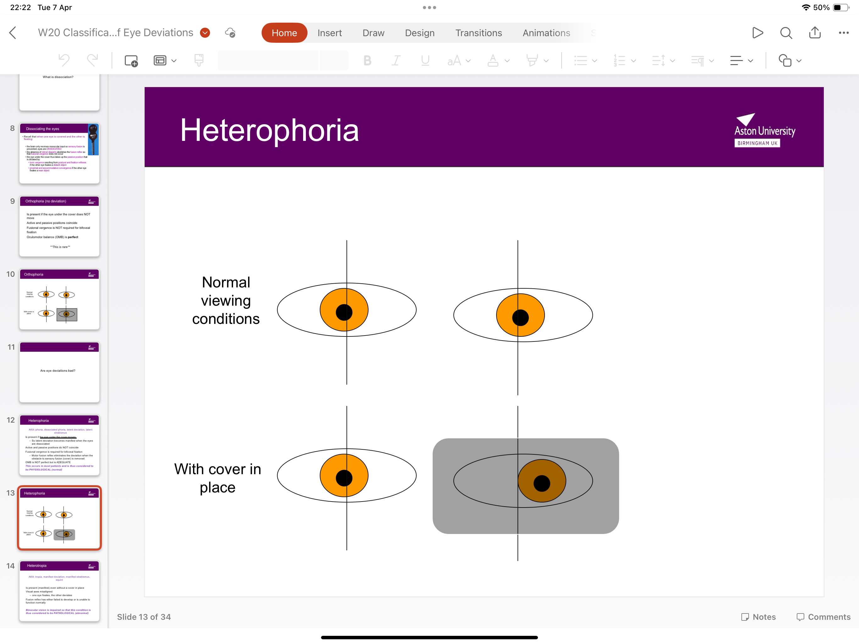 <ul><li><p>Latent deviation occurs when the eye is dissociated- active and passive positions do not coincide</p></li><li><p>The dissociated eye will move to its passive position</p></li><li><p>Fusional vergence is required for bifoveal fixation</p></li><li><p>Oculomtor balance is not perfect, but adequate</p></li></ul><p></p>