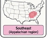 <p>Southeastern/Appalachian region — farming; later associated with the Trail of Tears</p>
