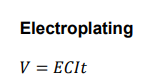 <p>eletroplating formula</p>