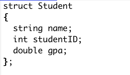 <p>what is the correct syntax for dynamically allocating a Student array of 100 elements where Student is a structure </p>