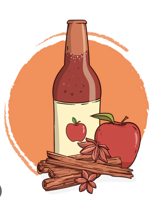 <p>la/une bouteille de cidre </p>