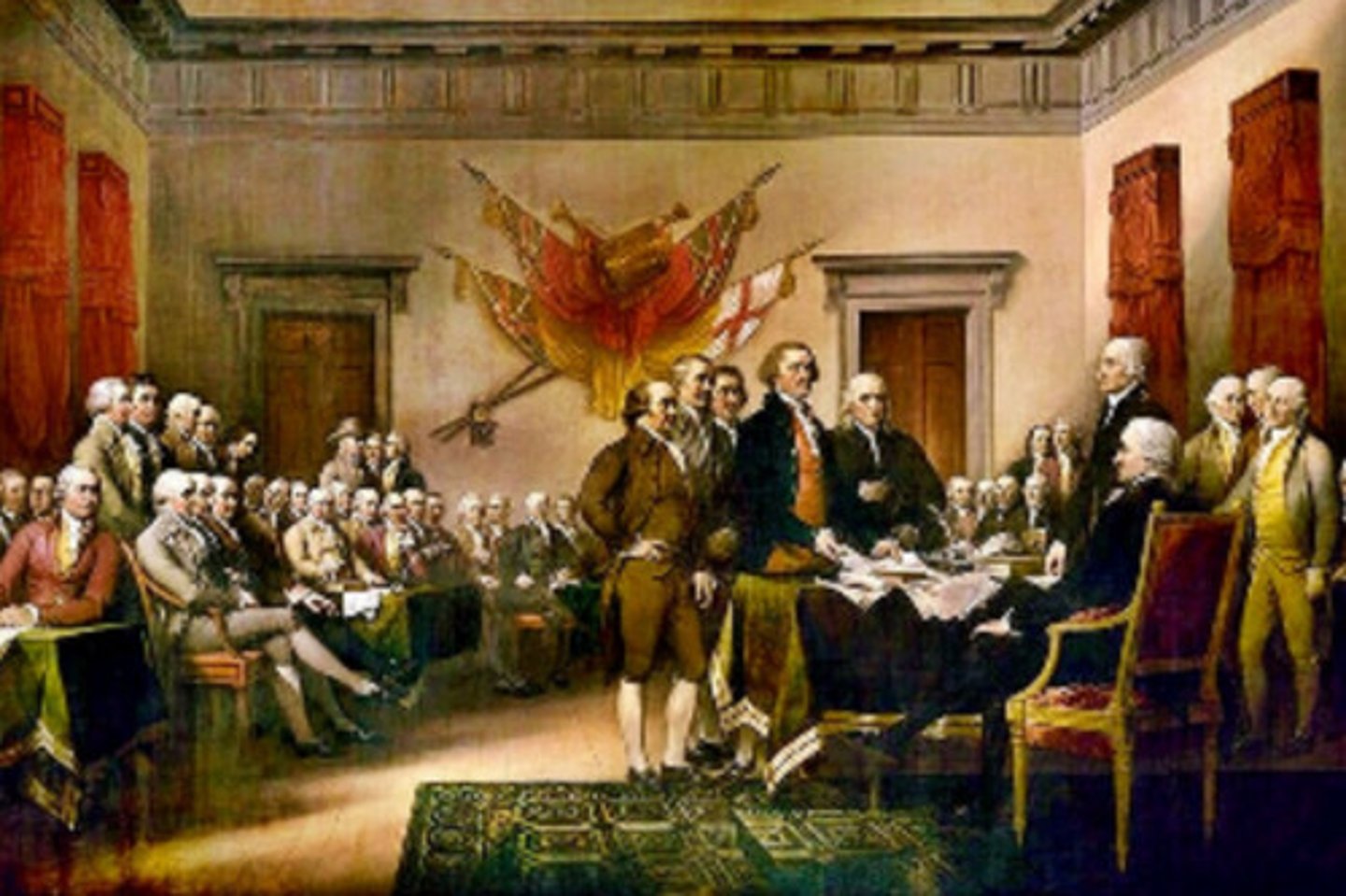 <p>depicts June 28, when draft was presented to 2nd continental congress</p>