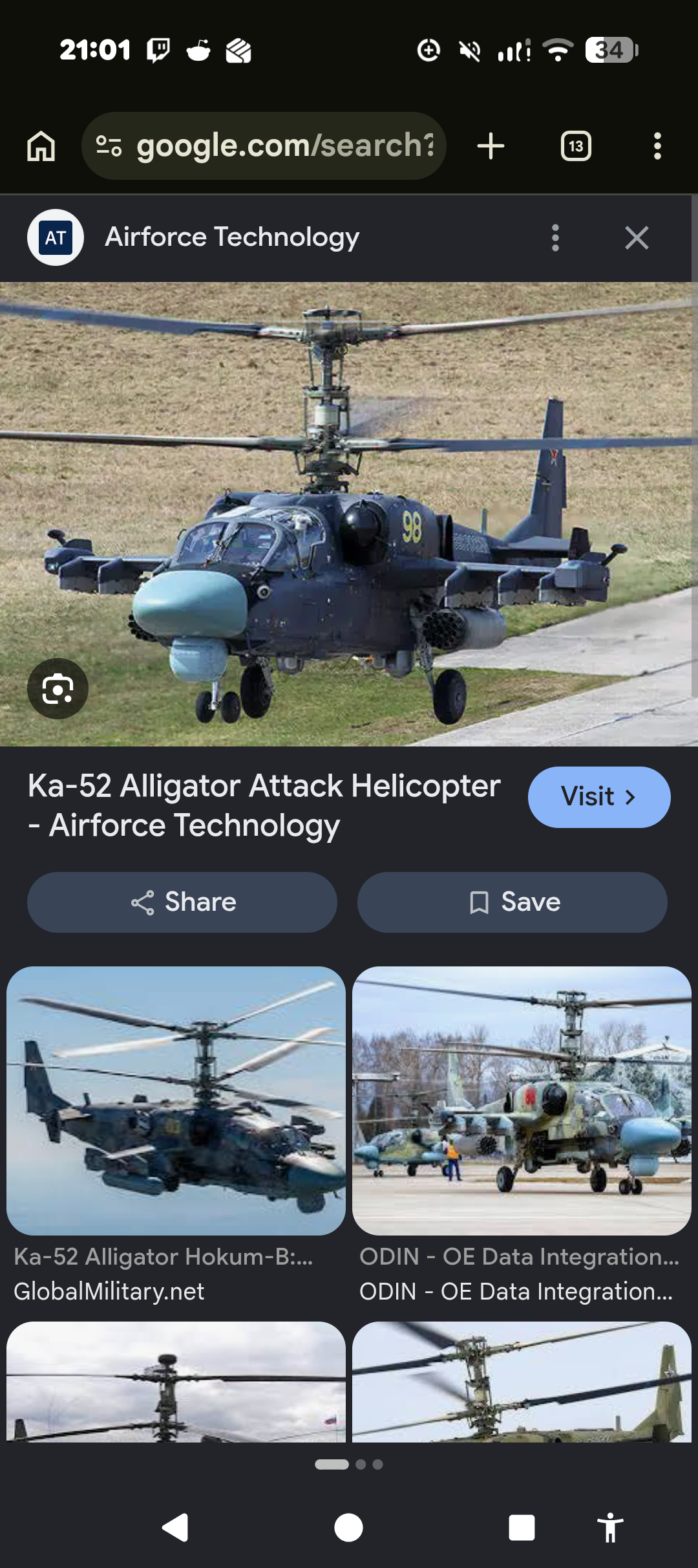 <p>Same as KA-50 but duck billed nose</p>