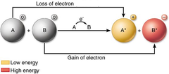 <p>reaction where electrons are transferred</p>