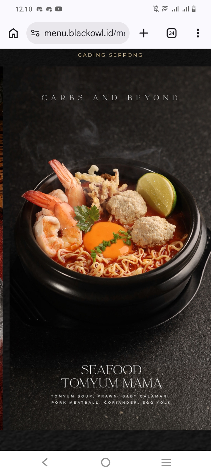 <p>Apa saja bahan-bahan yang terkandung dalam hidangan TOMYUM MAMA?</p>