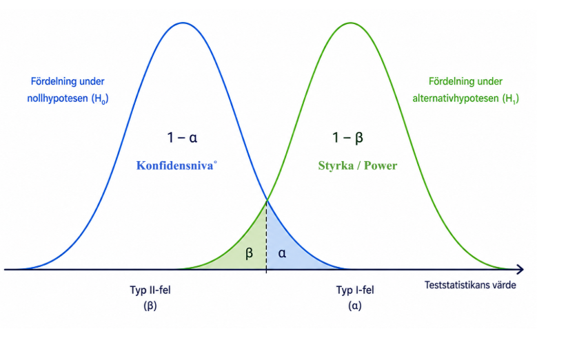 <p><span style="background-color: transparent;"><strong>Varför kan man inte undvika både typ I- och typ II-fel?</strong></span></p>