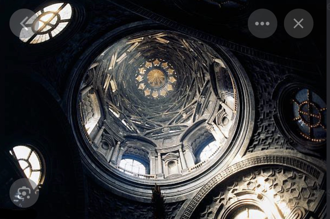 <p>The Chapel of Holy Shroud ,Turin, </p><p>1668-1694 Guarino Guarini </p><p>Built the house the holy shroud </p><p>extraordinary dome </p><p>ddrmatic light effect</p>
