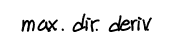<p>When is directional derivative 0, max, max value</p>
