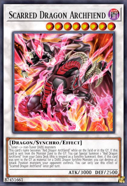 <p>Scarred Dragon Archfiend</p>