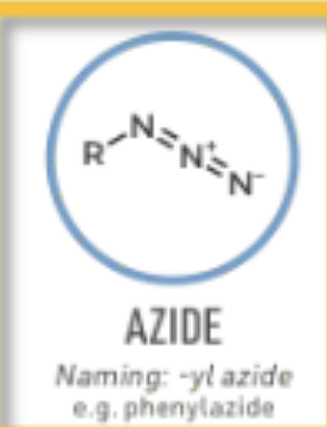 <p>-yl azide (ex. phenyl azide)</p>