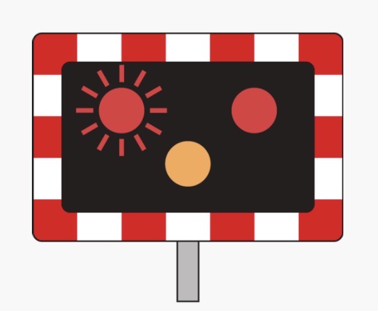 <p>What would you find this sign?</p>