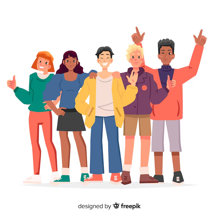 <ol><li><p><span style="color: red;">adolescents</span></p></li><li><p>teenagers</p></li><li><p><span style="color: red;">the younger generation</span></p></li><li><p>youngsters</p></li><li><p><span style="color: red;">young adults<br></span></p></li></ol><p><span data-name="memo" data-type="emoji">📝</span> ex: The government should provide more vocational training opportunities for the younger generation.</p>