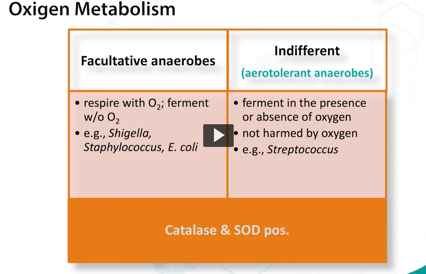 <p>Finally, microaerophilic organisms grow best at low oxygen concentrations, and they express low quantities of catalase and superoxide dismutase, </p>
