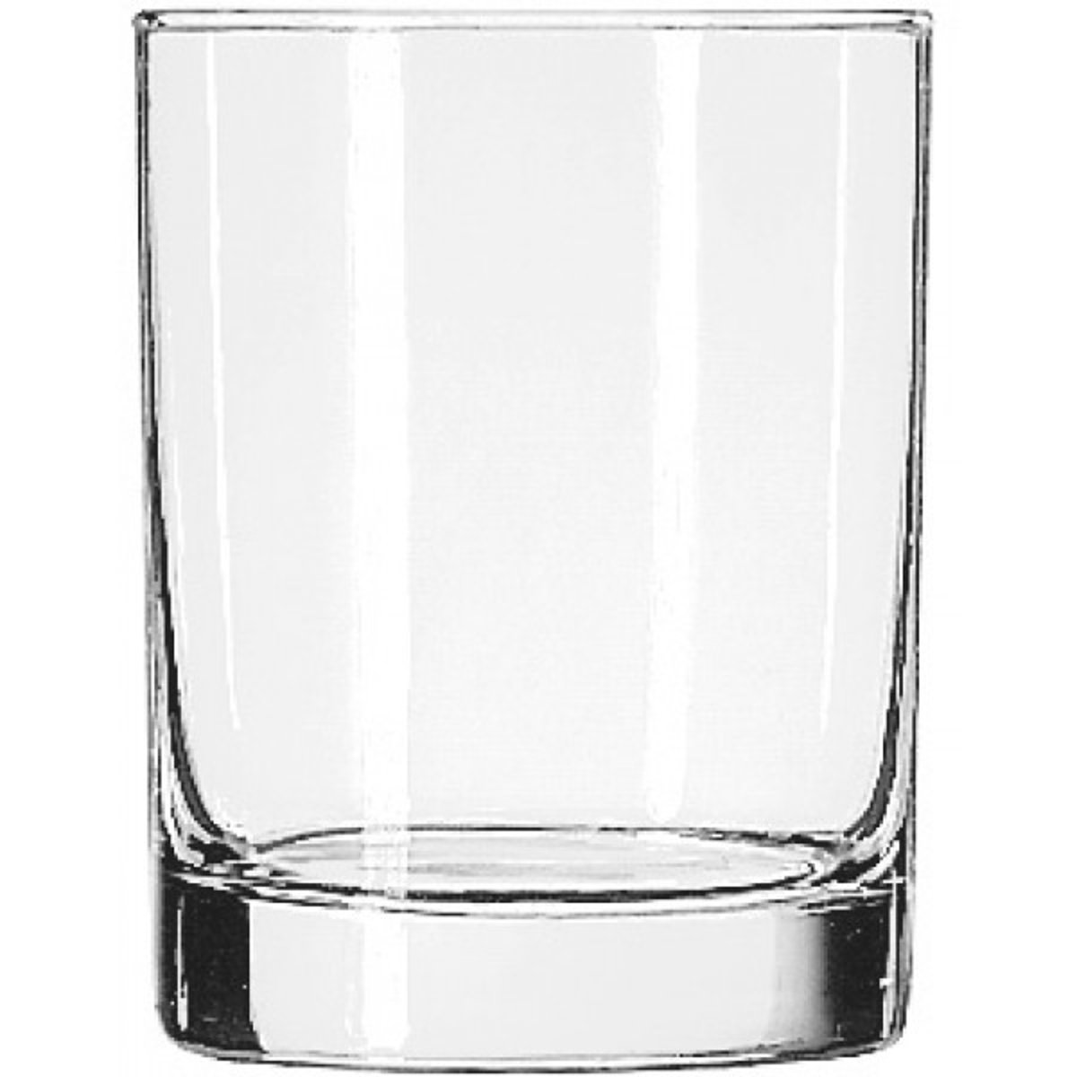 <p>A hard, transparent container used for drinking water, juice, or other cold liquids.</p><p>Example: Could I have a glass of water, please?</p>