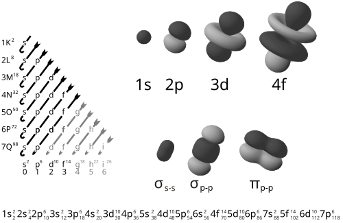 <p>Fills sublevels in order (Aufbau principle)— 1s, 2s, 3s, 3p, 4s, 3d, 4p… Each orbital holds 2 electrons. </p>