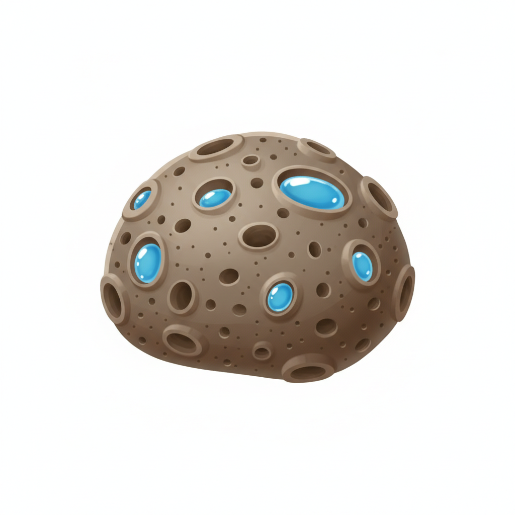 <p>Tiny holes in soil and rocks where water can be stored underground.</p>