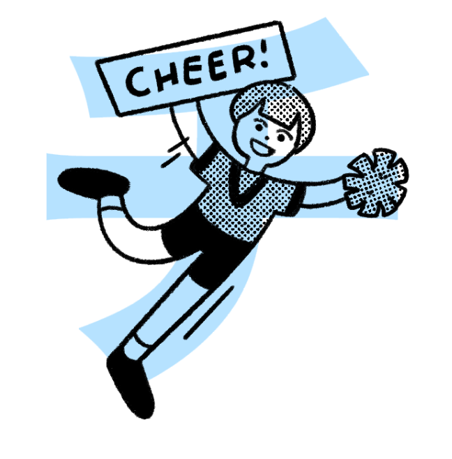 <p>“Chi” → think of cheer leader doing a cheer</p>