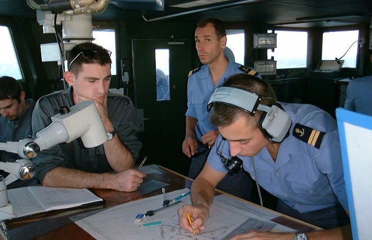 <p>A navigator is a person who directs and monitors the course of a ship or plane.</p>