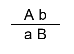 <p>dominant allele is linked to a recessive allele on one chromosome</p>