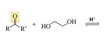 <p>Aldehydes and ketones can be protected by converting to…</p>